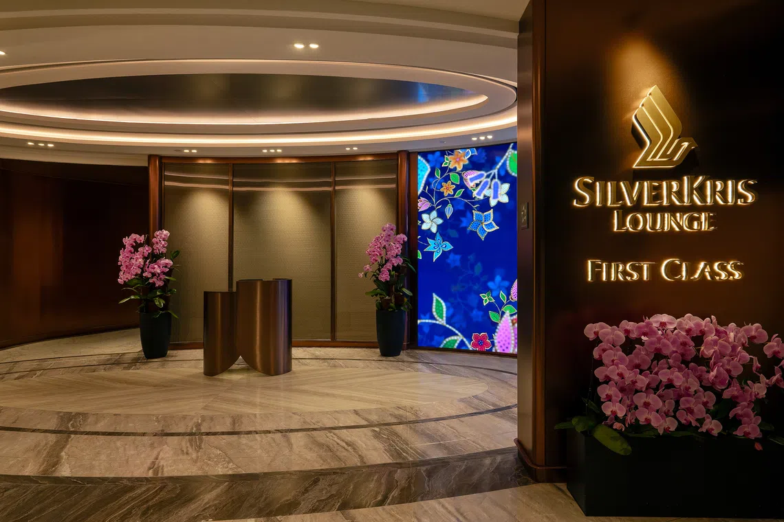SIA's First Class SilverKris Lounge at Changi Airport Terminal 2 will be able to accommodate around 130 customers.