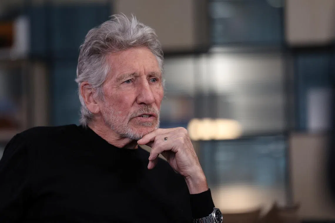 Pink Floyd co-founder Roger Waters speaks during an interview with Reuters in London, Britain, July 1, 2024.  REUTERS/Suzanne Plunkett