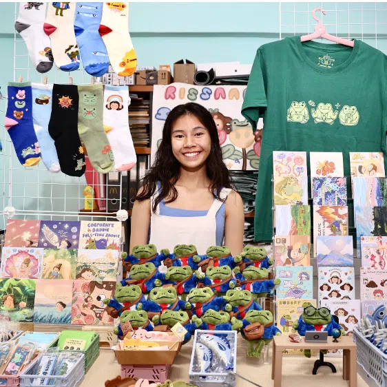 (Clockwise from top left) Illustrators Arissa Rashid, Dylan Chia and Sarah Goh.