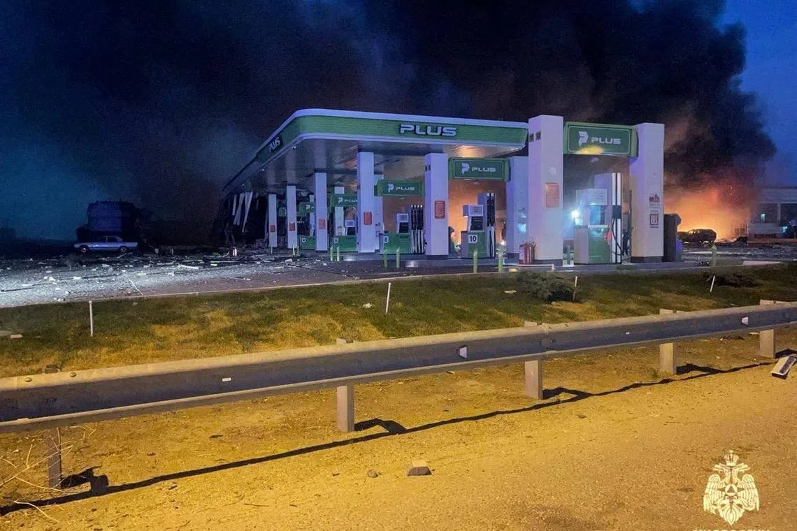 Makhachkala, Dagestan, Russia September 27, 2024. Russian Emergencies Ministry/Handout via REUTERS