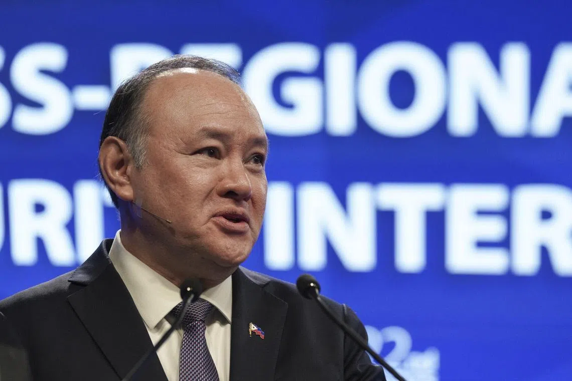 Mr Teodoro said China’s military was “grabbing territory in the South China Sea” and expanding its presence to the Arctic and off Australia. 