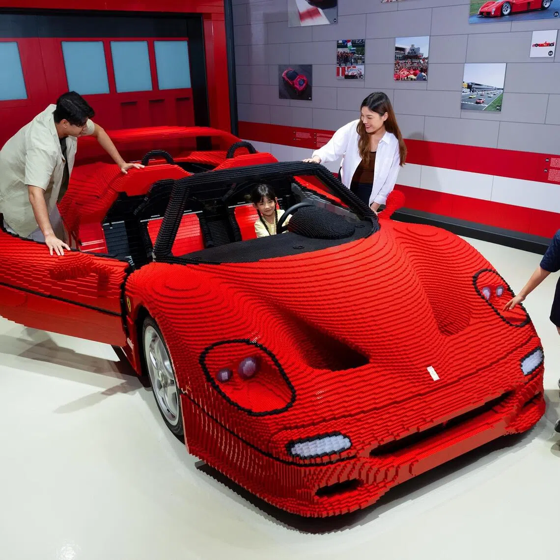 Legoland Malaysia Resort is now home to the world’s first full-scale Lego Ferrari F50 model.
