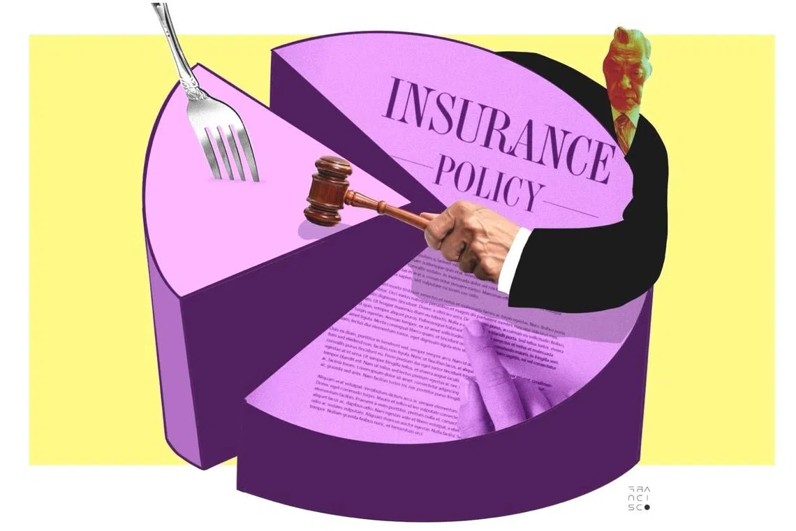 Insurance payouts that are meant for the family can be shared in a divorce.