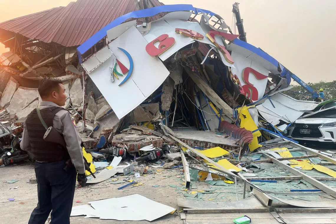 The WHO said it was mobilising its logistics hub in Dubai to prepare trauma injury supplies following the huge earthquake on March 28 in Myanmar.