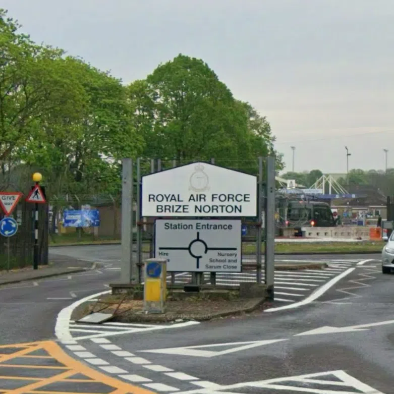 The five are accused of breaking into the Brize Norton Royal Air Force base in central England in June 2025.