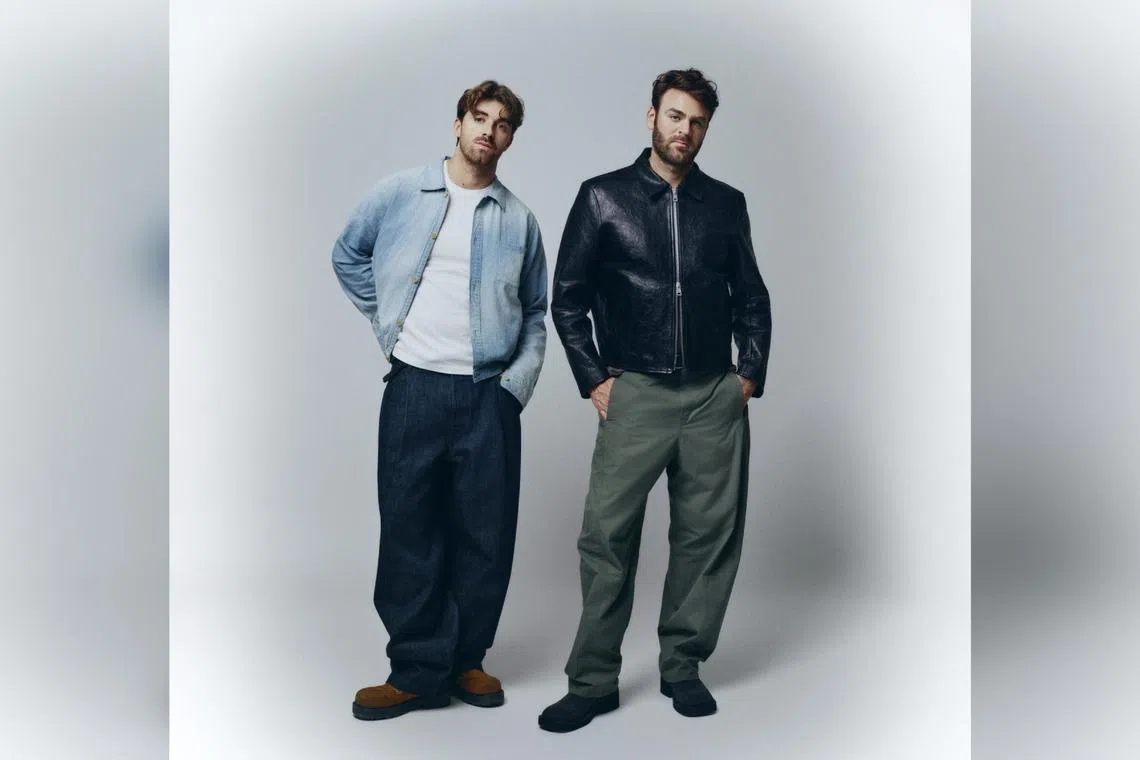 American electronic dance act The Chainsmokers consist of Drew Taggart (left) and Alex Pall.