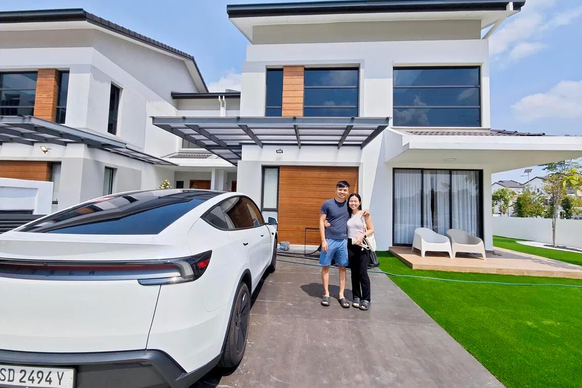 Jim Ng and his wife Catheryn Wong now live in a 250 sq m, two-storey landed home in the gated township of Gamuda Cove in Selangor.