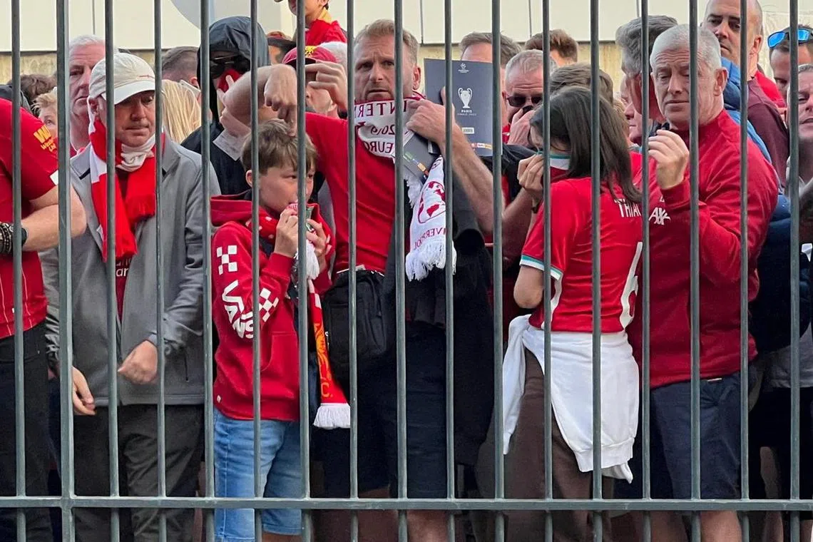 Thousands of Liverpool supporters were unable to get into the Stade de France for the 2022 Champions League final, which Real Madrid won 1-0. 