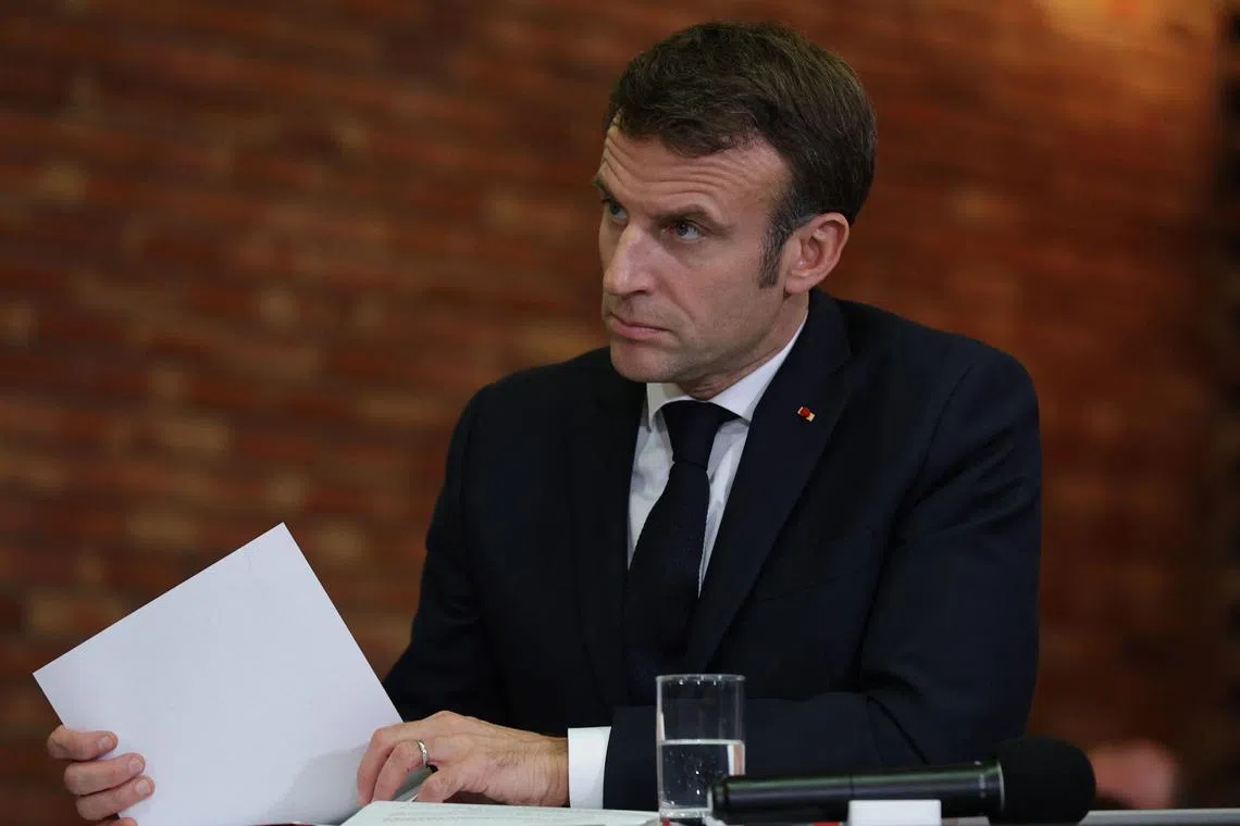 France's President Emmanuel Macron is bringing along French foreign, defence and finance ministers in his US visit.