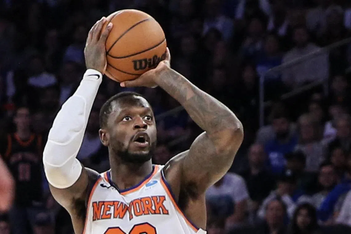 New York Knicks forward Julius Randle notched a double-double with 19 points and 10 rebounds.