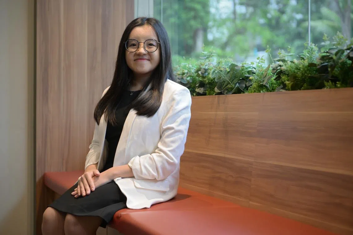 Ms Magdalene Tong was born with cleidocranial dysostosis, a rare condition that leads to underdeveloped bones, skull and teeth.