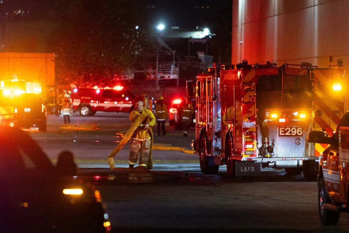 Three dead after helicopter crash in Los Angeles, fire department says