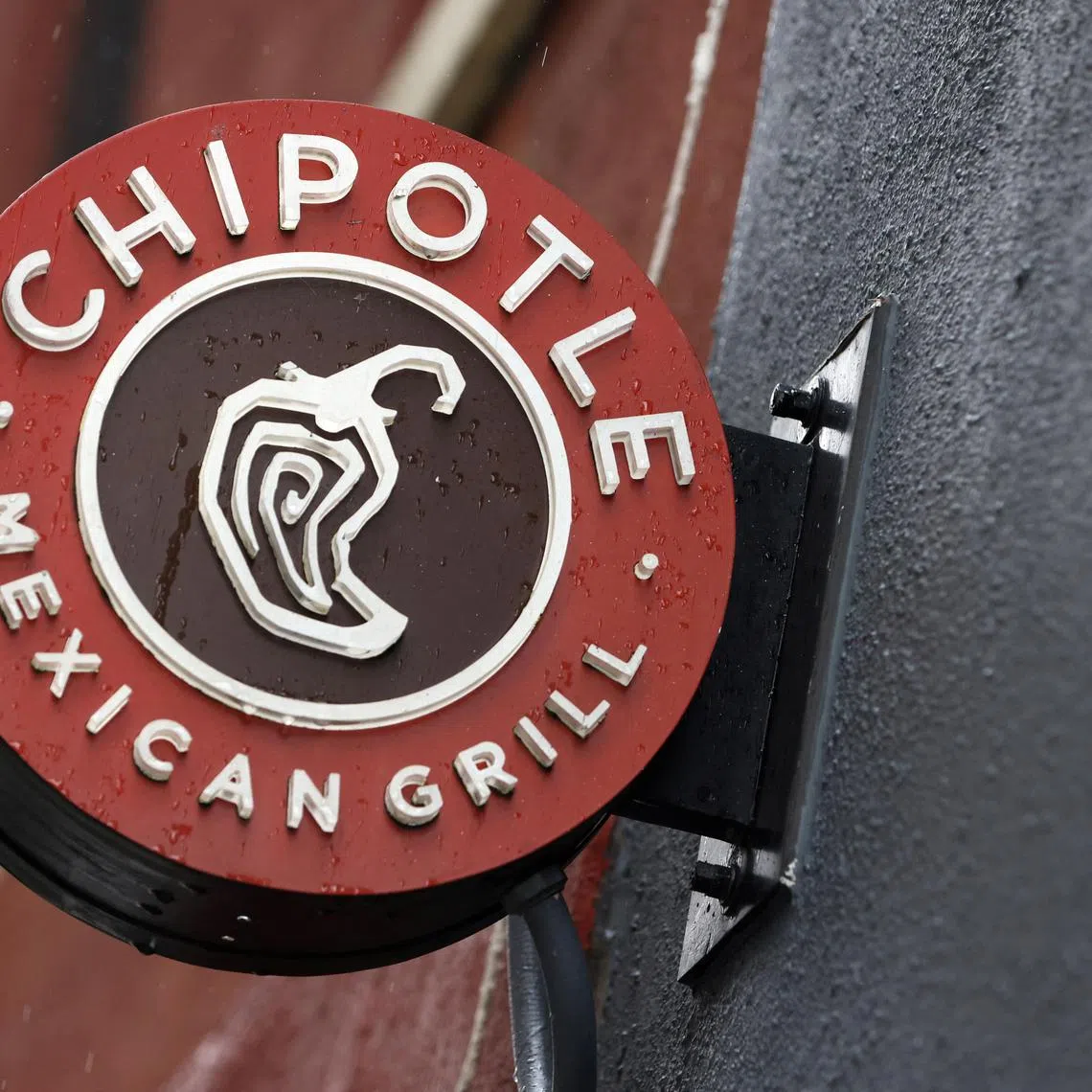 The logo of Chipotle is seen on one of their restaurants in Manhattan, New York City, Feb 7, 2022. 