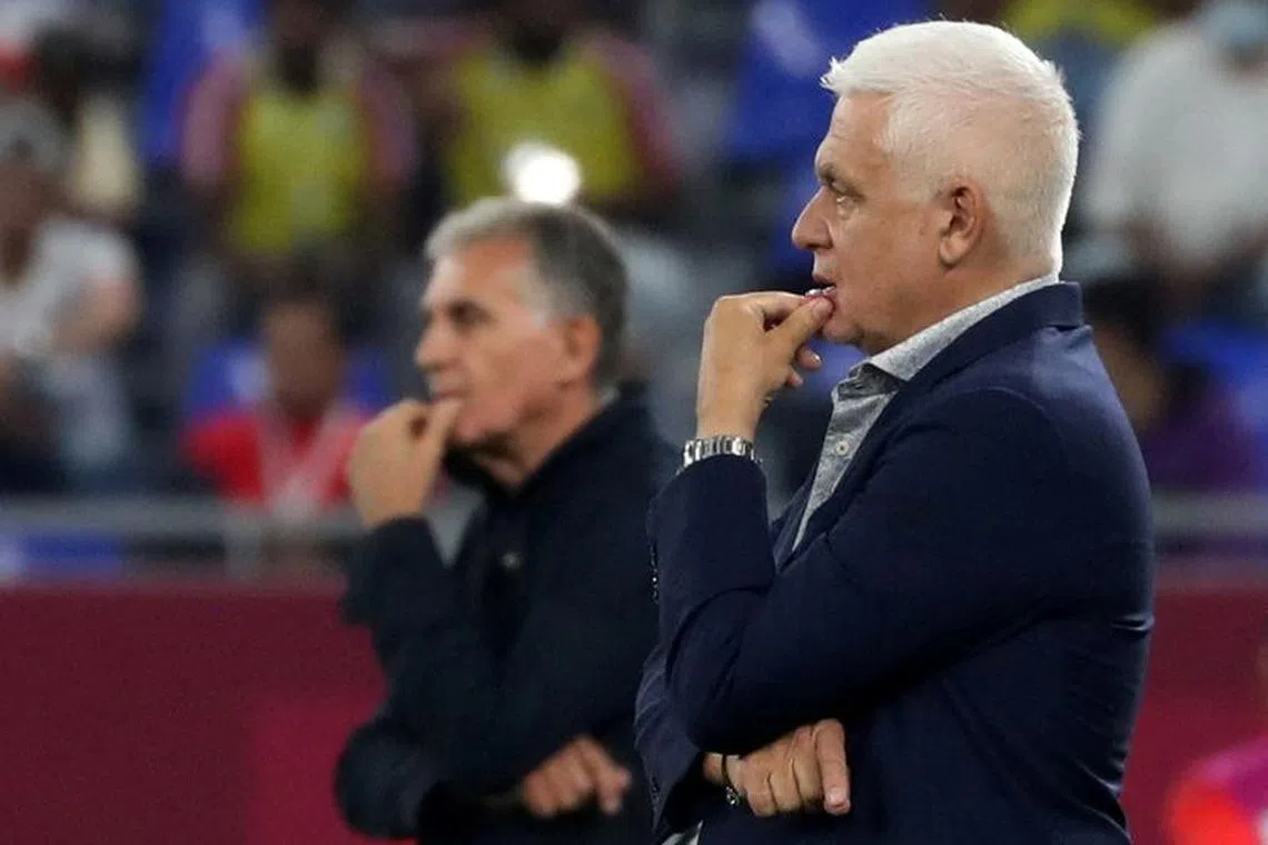 FILE PHOTO: Soccer Football - Arab Cup - Group D - Sudan v Egypt - 974 Stadium, Doha, Qatar - December 4, 2021  Sudan coach Hubert Velud looks on REUTERS/Suhaib Salem/File Photo