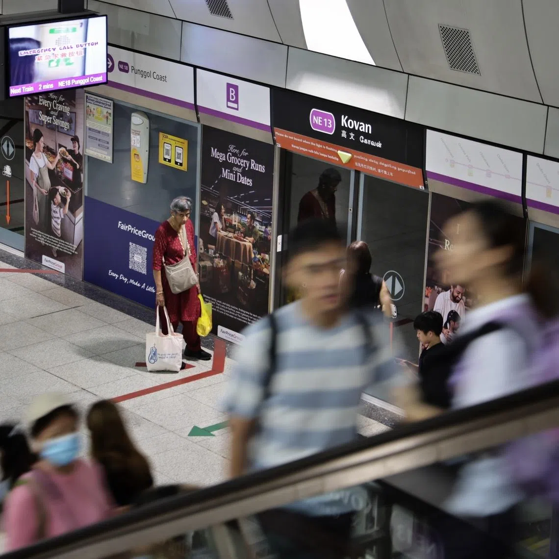 The SBS Transit-operated North East Line emerged as the most reliable MRT line after clocking 4.42 million train-km between delays in February.