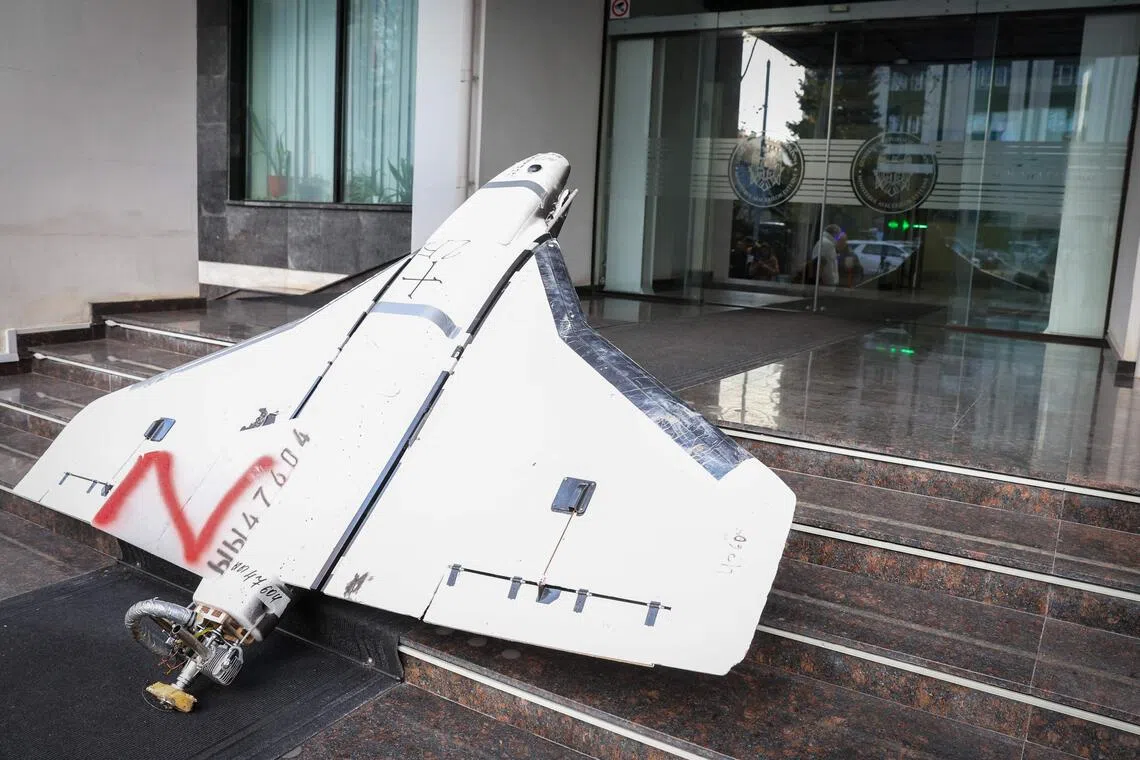 On Nov 26, Moldova placed a Russian-made Gerbera drone found on its territory on the steps of the Ministry of Foreign Affairs after summoning Russia's ambassador to Moldova to explain it.