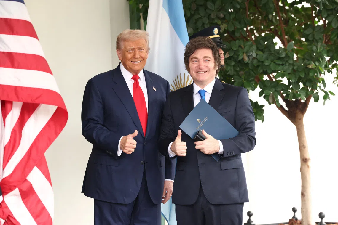 Trump meets Argentina's Milei as US advances $20 billion bailout