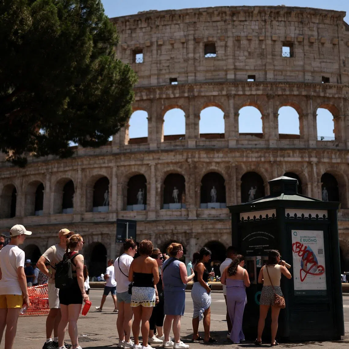 The Colosseum is the largest amphitheatre in the world and gets up to 20,000 visitors a day at peak times.