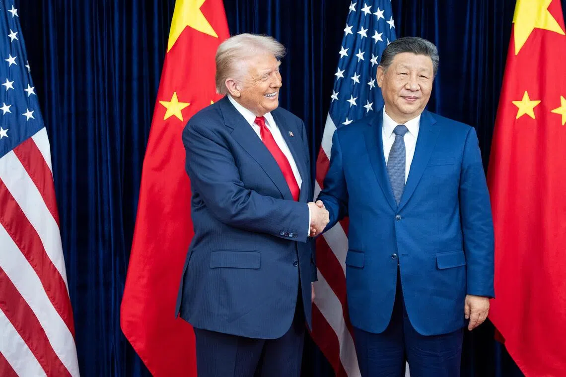 President Donald Trump is promoting the G2, a partnership between the US and China that can address the world’s great economic, security and political problems. PHOTO: HAIYUN JIANG, NYTIMES