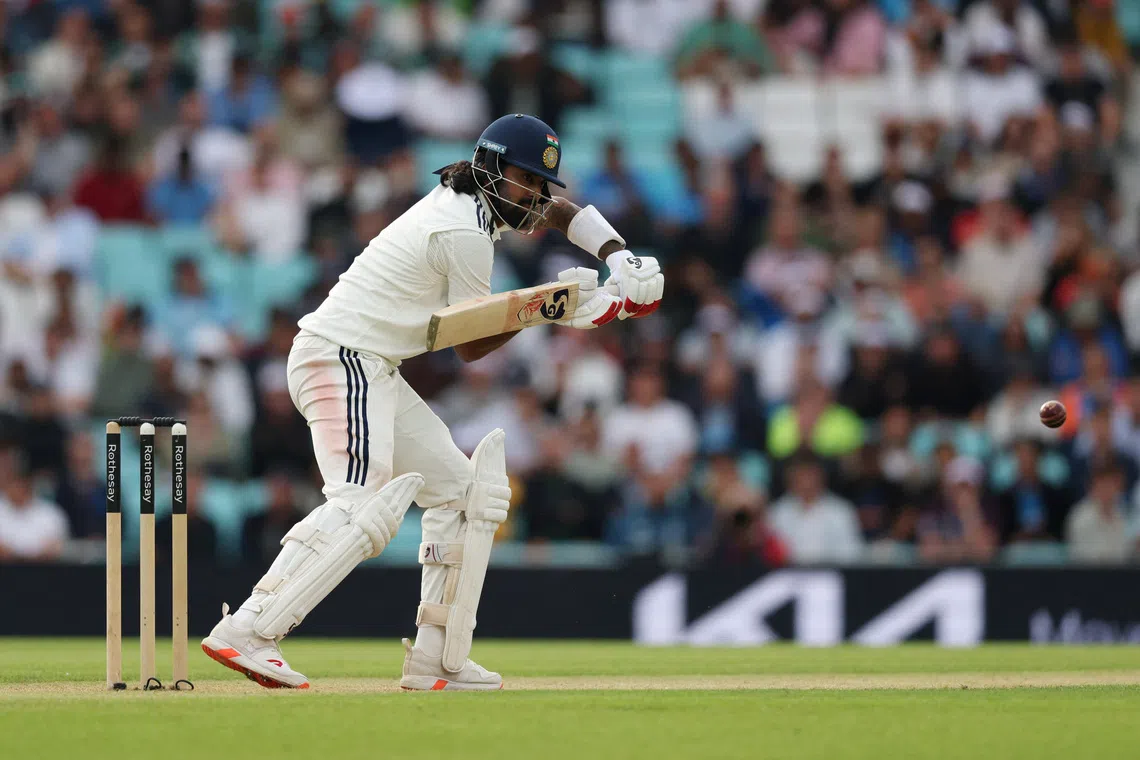FILE PHOTO: Cricket - International Test Match Series - Fifth Test - England v India - Kia Oval, London, Britain - August 1, 2025 India's KL Rahul in action Action Images via Reuters/Paul Childs/File Photo