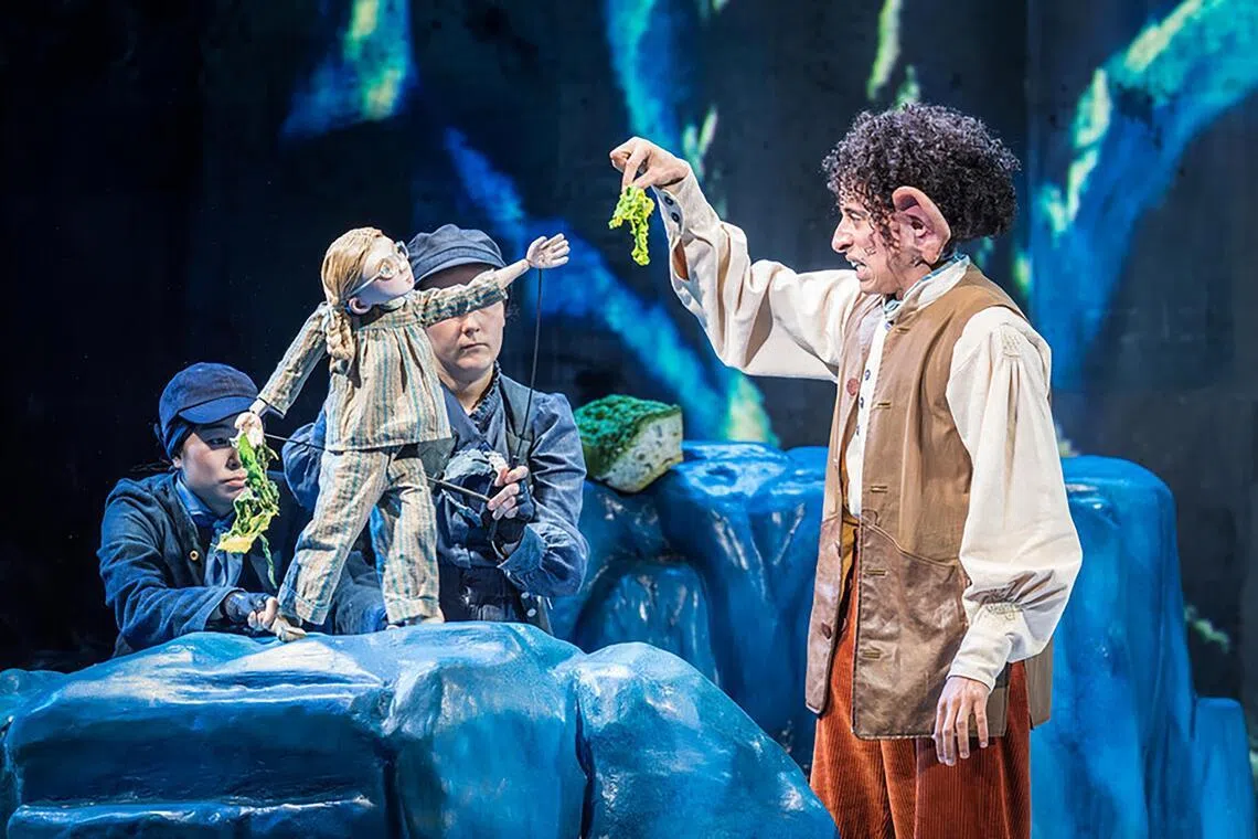 Roald Dahl’s The BFG, which plays at the Esplanade Theatre in Singapore from April 22 to May 9, features characters at three different scales.
