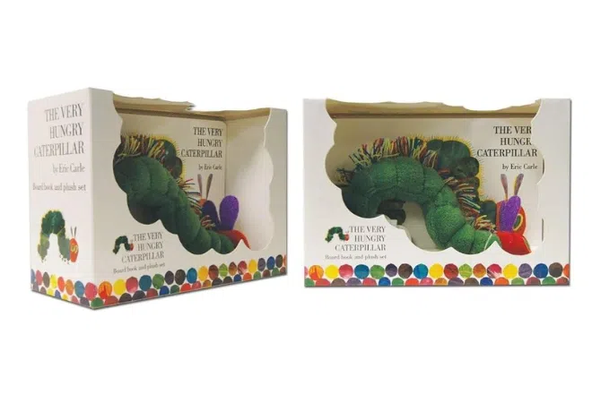 Um livro de quadro de lagarta super faminto e luxo de Eric Carl