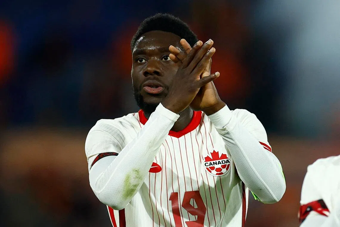 Soccer Football - International Friendly - Netherlands v Canada - Feyenoord Stadium, Rotterdam, Netherlands - June 6, 2024 Canada's Alphonso Davies after the match REUTERS/Piroschka Van De Wouw/File Photo