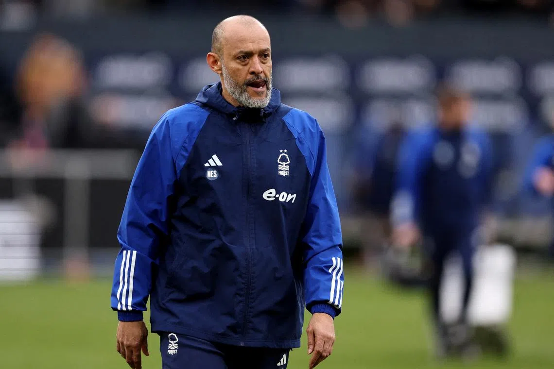 FILE PHOTO: Soccer Football - Premier League - Luton Town v Nottingham Forest - Kenilworth Road, Luton, Britain - March 16, 2024 Nottingham Forest manager Nuno Espirito Santo after the match REUTERS/David Klein/File Photo