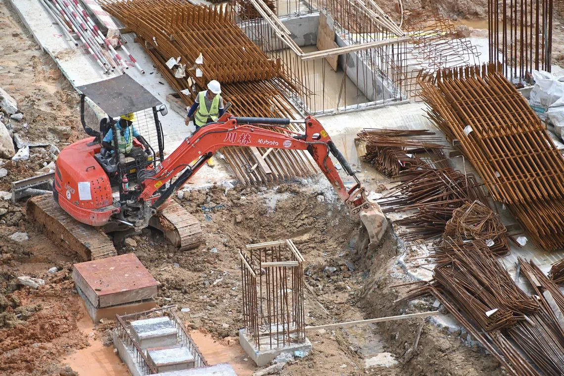 HDB BTO flats under construction.