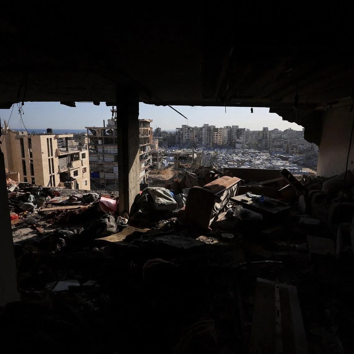 People's belongings lie scattered at the site of an Israeli strike on an apartment in Gaza City, June 4, 2026. REUTERS/Dawoud Abu Alkas