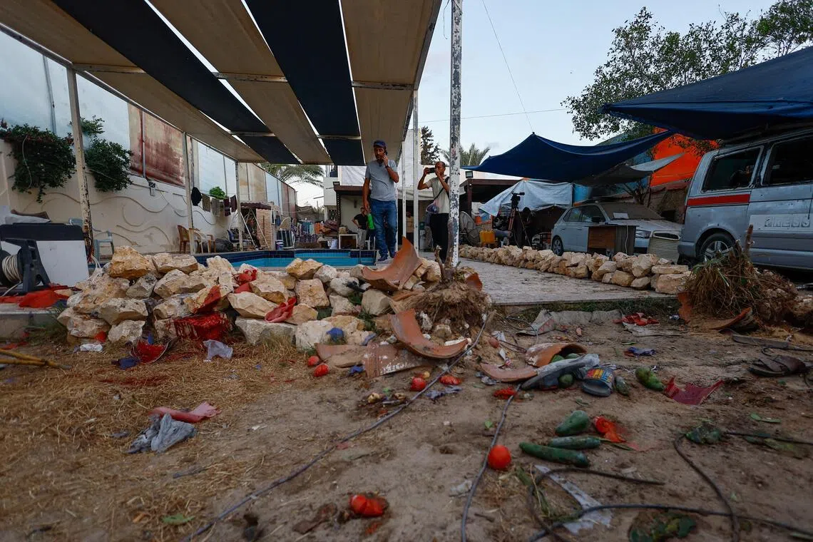 The Israeli military said it struck Hamas targets across Gaza after militants launched an anti-tank missile and fired on its troops.