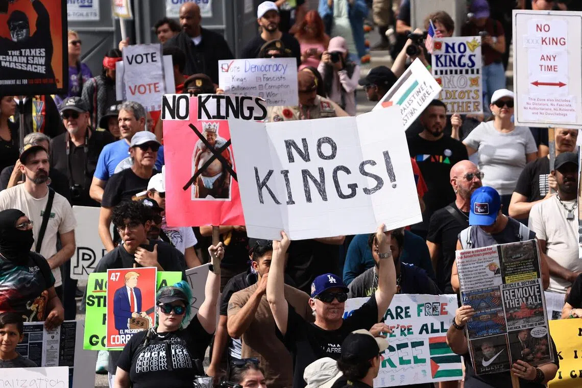 The No Kings Coalition, an anti-Trump group, said on Oct 17 that its Instagram page was unavailable for about 90 minutes.
