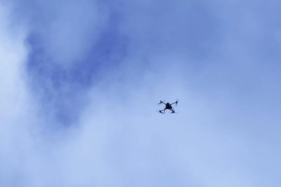 Several drones flew over Belgium's military base at Elsenborn, on the German border, overnight.