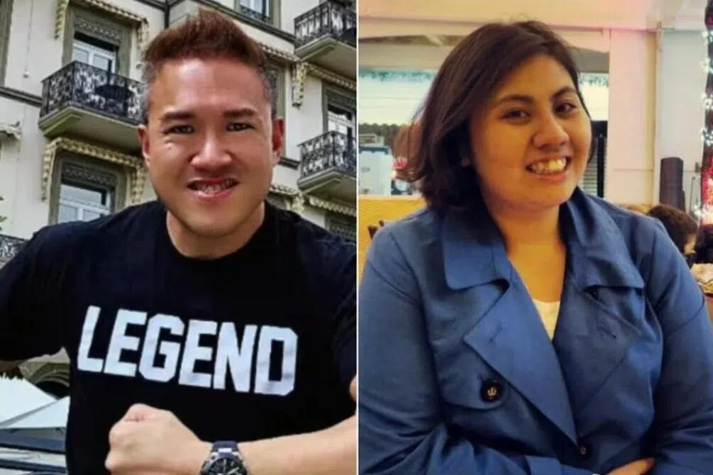 Mitchell Ong (left) is accused of killing fellow Singaporean Audrey Fang (right) in Spain in 2024.