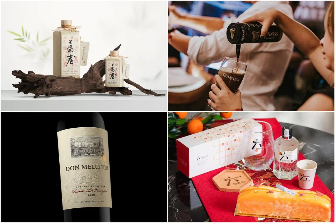 New tipples including a new premium baijiu is available at Putien.