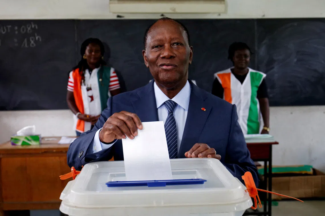 Ivory Coast's Ouattara looks to ride economic boom to fourth term