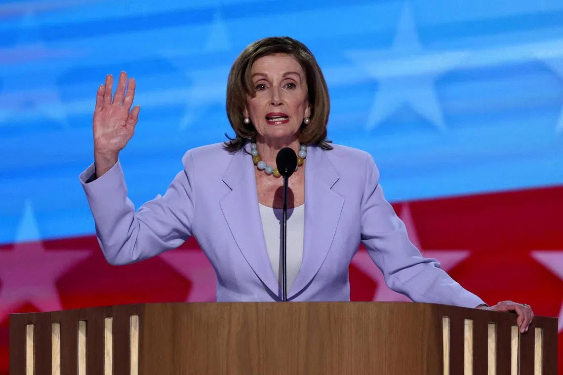 Former US House of Representatives Speaker Nancy Pelosi said if President Joe Biden had ended his reelection bid sooner, the Democratic Party could have held a competitive nominating process to choose his replacement.