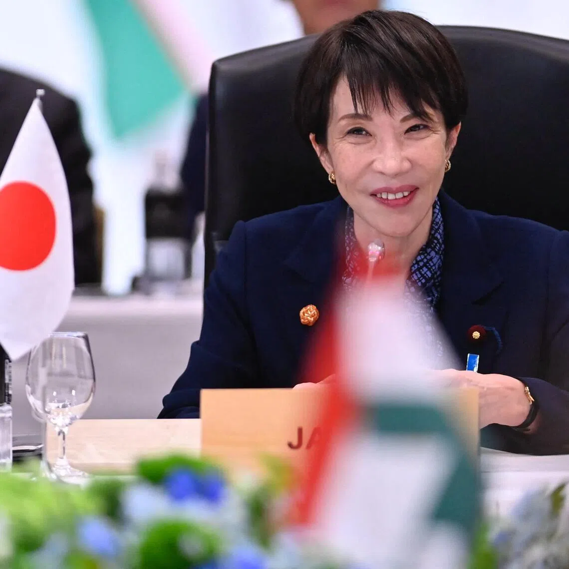 Surveys conducted over the weekend showed that about 70 per cent of respondents were in support of Ms Sanae Takaichi’s administration. 