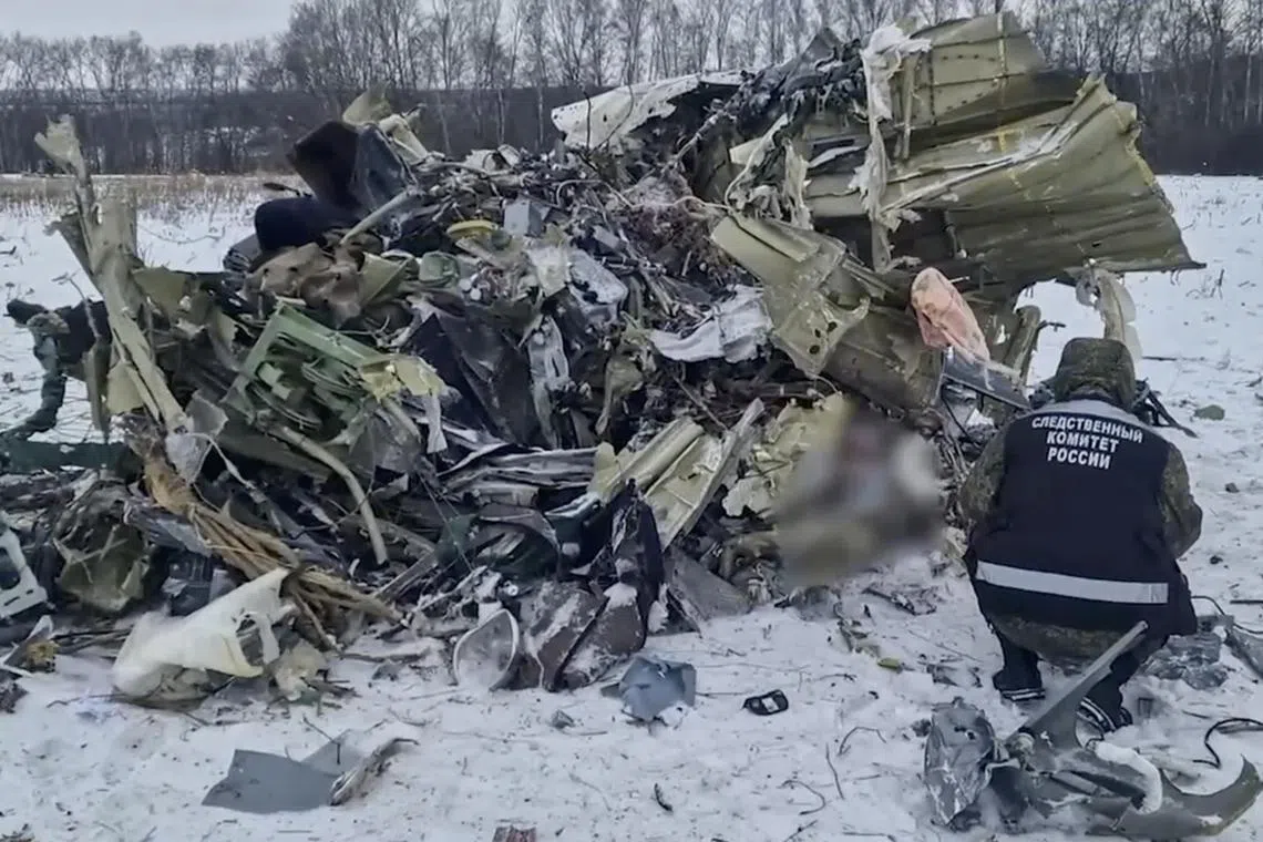 The transport plane crashed in a fireball on Jan 24, near the Ukraine border.