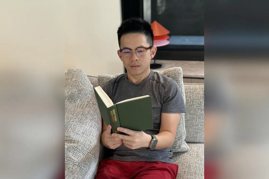 GetGo chief executive Toh Ting Feng enjoys reading about stoicism for self-improvement.