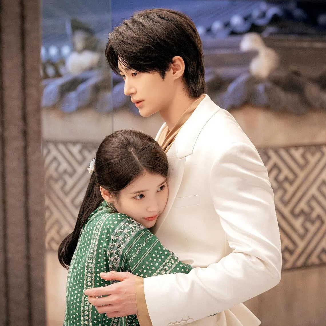 jspicks16 - Actors IU (left) and Byeon Woo-seok in romantic comedy Perfect Crown. 
PHOTO: DISNEY+