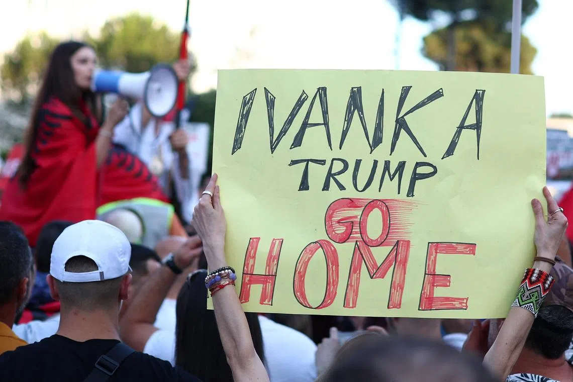 Albanians protest over Jared Kushner-linked luxury resort on pristine coastline