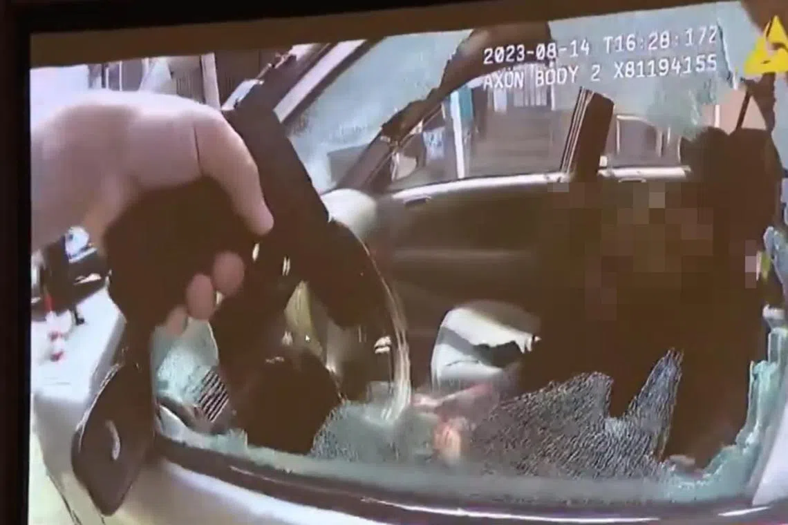 Graphic body-camera footage aired at a press conference shows Eddie Irizarry in his car after being shot.