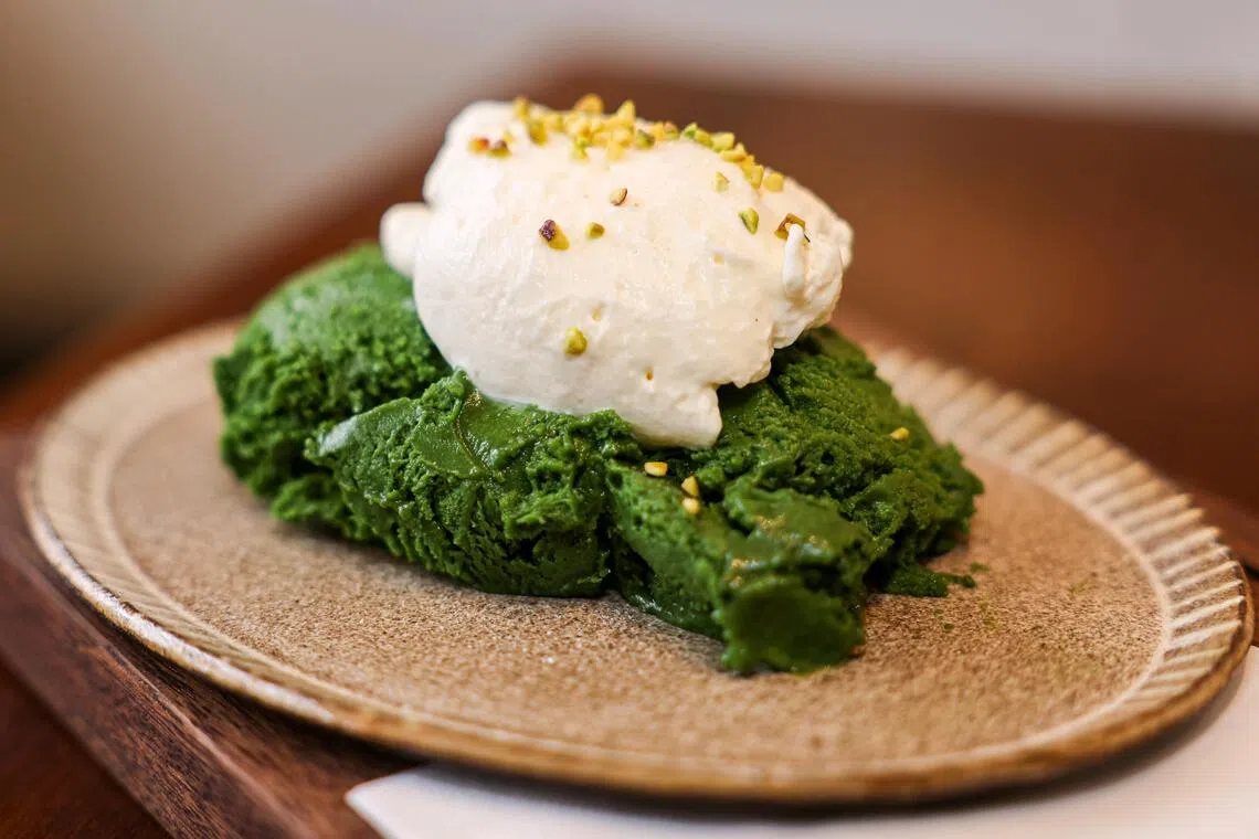 Matcha Mousse is a new item launched in August.