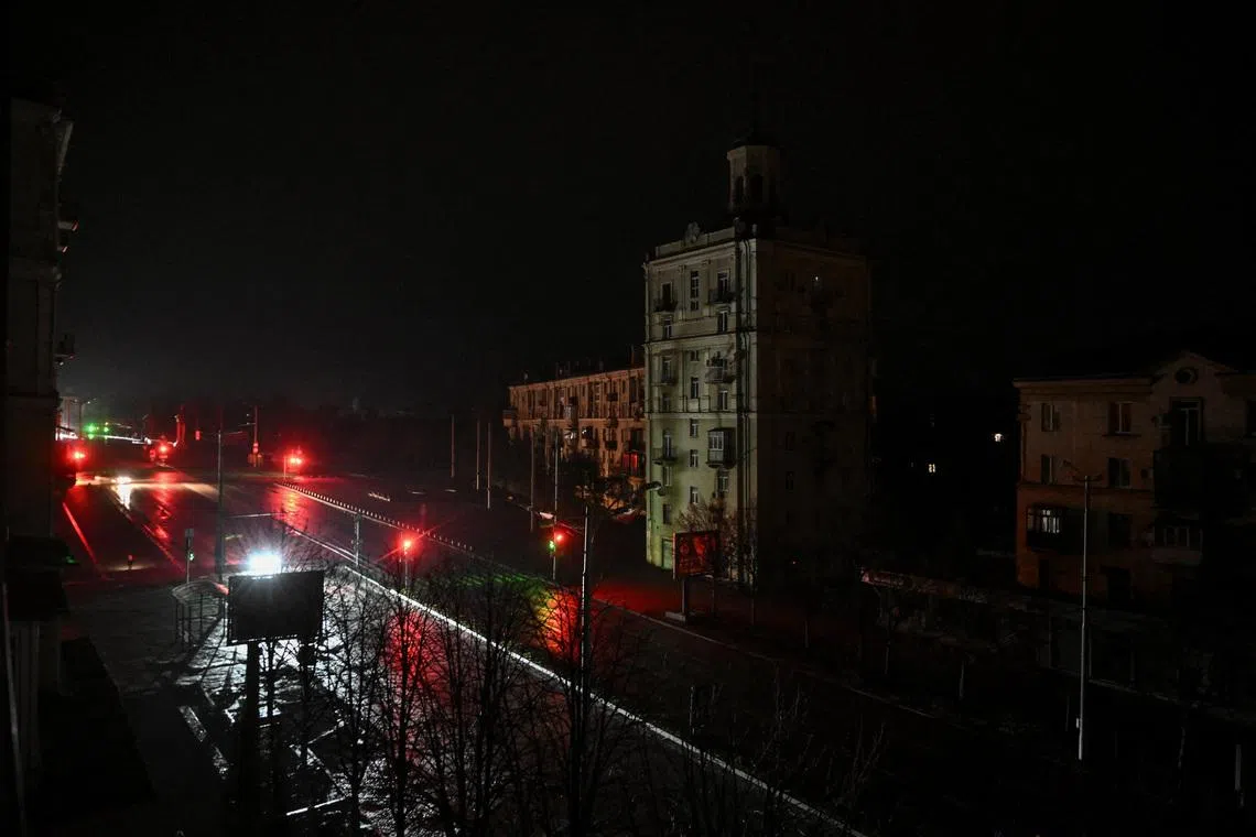 Russian strikes plunge Ukraine’s industrial south-east into blackouts