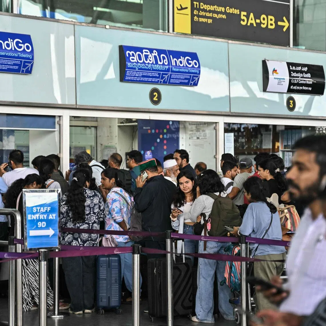 IndiGo, which controls two-thirds of the domestic market, is cancelling as many as 200 flights a day.