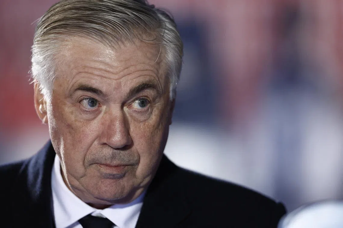 Soccer Football - Copa del Rey - Quarter Final - Leganes v Real Madrid - Estadio Municipal de Butarque, Leganes, Spain - February 5, 2025 Real Madrid coach Carlo Ancelotti before the match REUTERS/Juan Medina