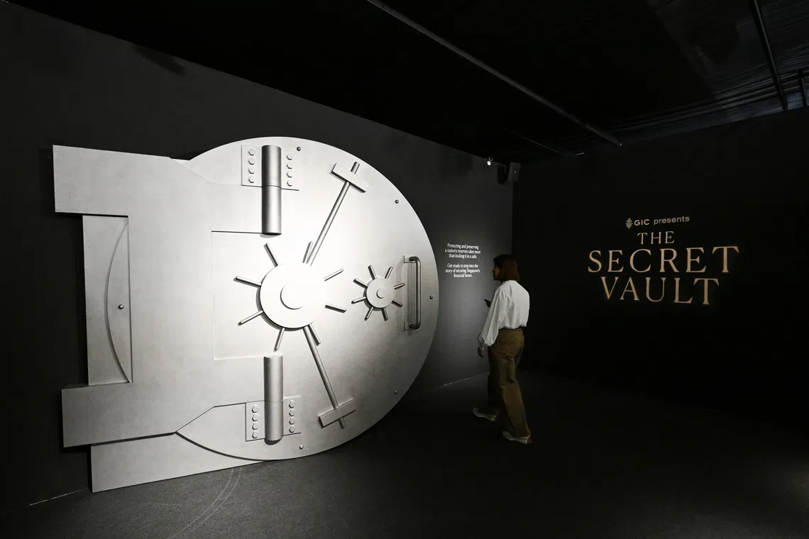 Entrance to The Secret Vault, GIC's first public exhibition, at New Bahru School Hall on Oct 9, 2026.