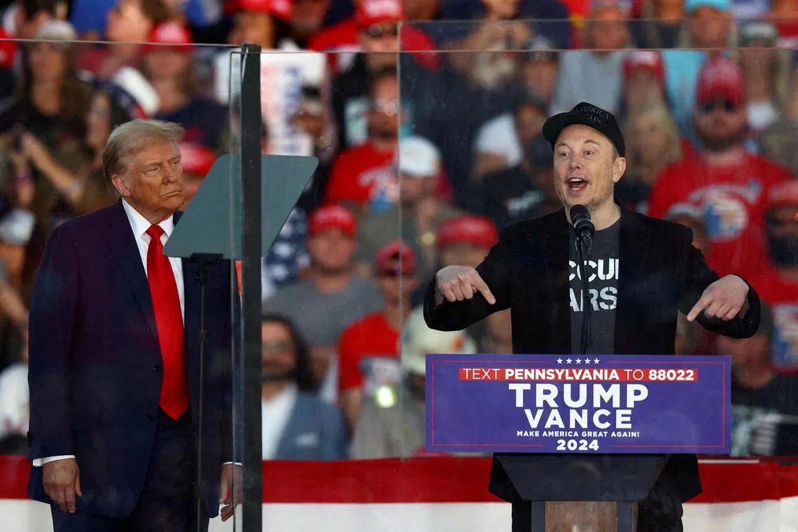 Billionaire Elon Musk spent more than US$110 million (S$147 million) of his personal fortune to get Donald Trump elected.