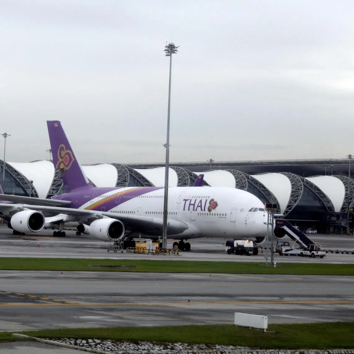 Affected flights include those between Bangkok and Singapore.